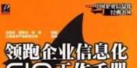 CIO書(shū)籍推薦：領(lǐng)跑企業(yè)信息化CIO工作手冊(cè)