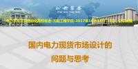 國(guó)內(nèi)電力現(xiàn)貨市場(chǎng)設(shè)計(jì)的問題與思考