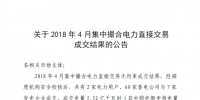 河南4月集中撮合電力直接交易成交結(jié)果：成交電量5.52億千瓦時