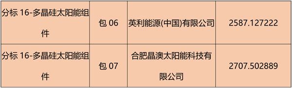 國網(wǎng)2018綜合能源服務(wù)項目招標(biāo)光伏組件、逆變器中標(biāo)名單