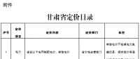 甘肅省定價(jià)目錄發(fā)布：涉及省級(jí)以下電網(wǎng)輸配電價(jià)、銷售電價(jià)
