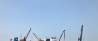 與臺風“插肩而過”！臨港風電一期工程首個風機基礎平臺搶澆完成