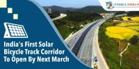 印度首條太陽能自行車道走廊將于明年3月開放