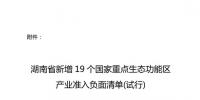 湖南省發(fā)布《湖南省新增19個(gè)國(guó)家重點(diǎn)生態(tài)功能區(qū)產(chǎn)業(yè)準(zhǔn)入負(fù)面清單(試行)》對(duì)水力發(fā)電、風(fēng)力發(fā)電、太陽(yáng)能發(fā)電等嚴(yán)格管控
