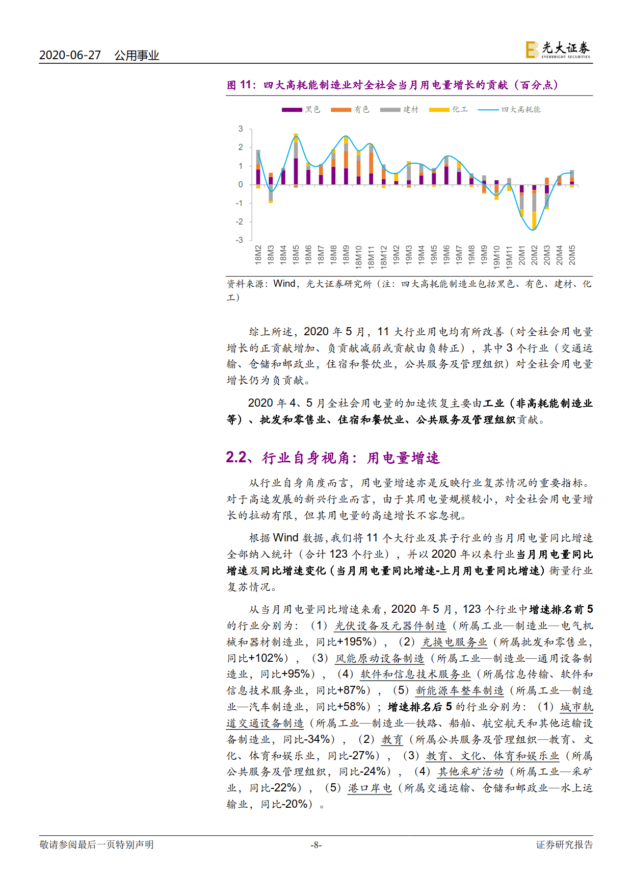 電力視角看復(fù)蘇：行業(yè)用電分化幾何？